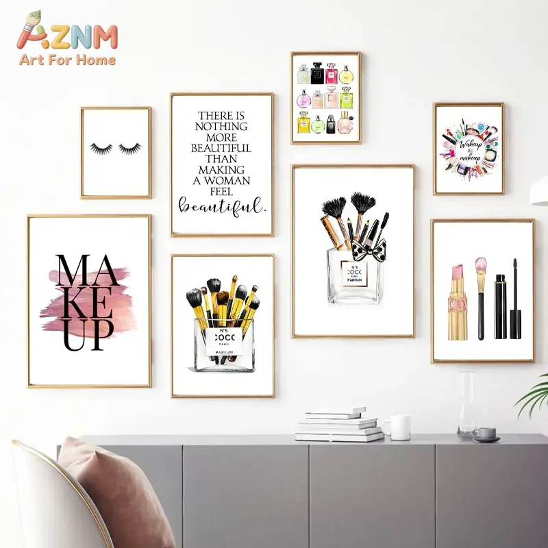 AZNM Pink Fashion Makeup Canva - đánh giá và giá Makeup Is Beauty Quotes