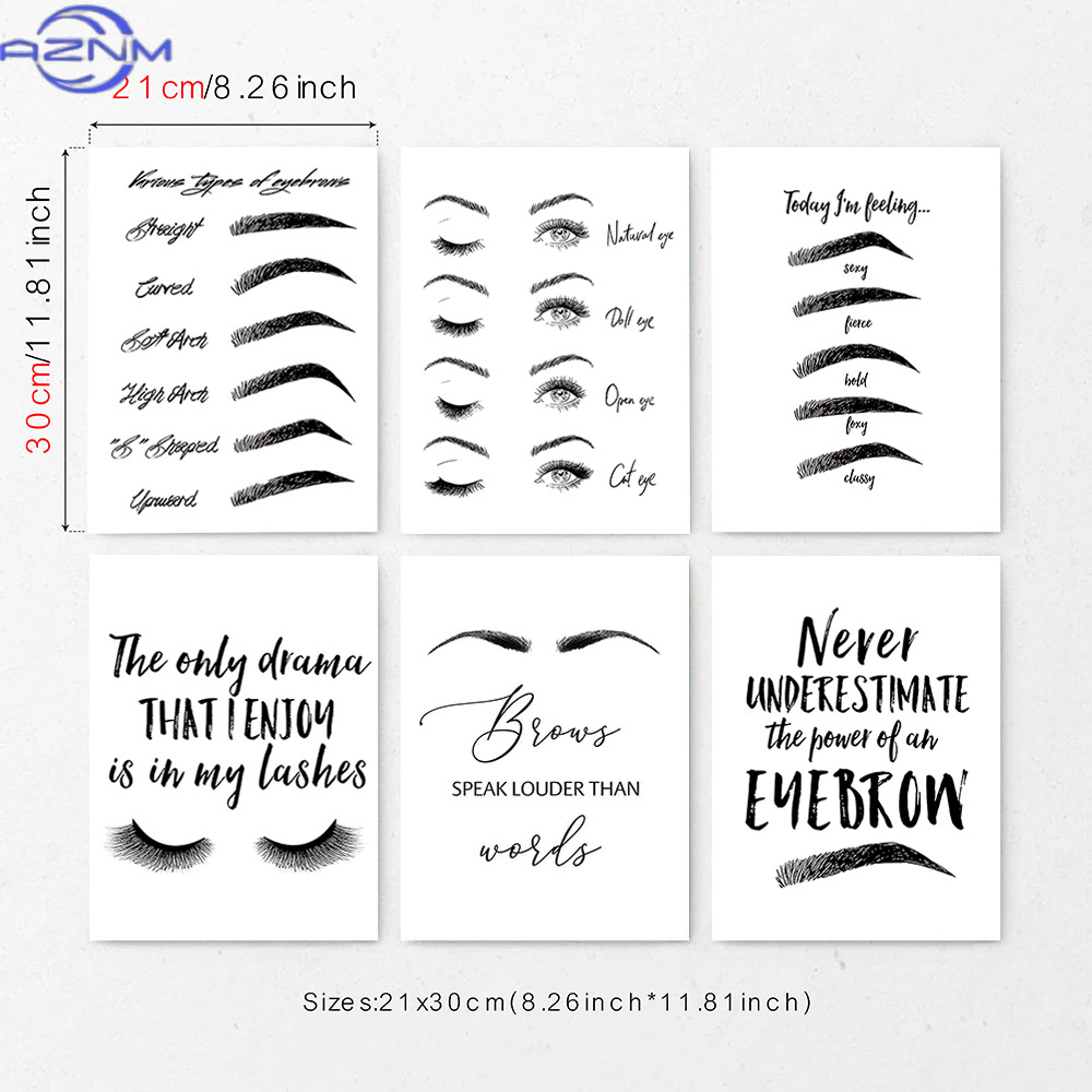 Set of 6 Eyebrow and Eyelash C - đánh giá và giá Makeup Is Beauty Quotes
