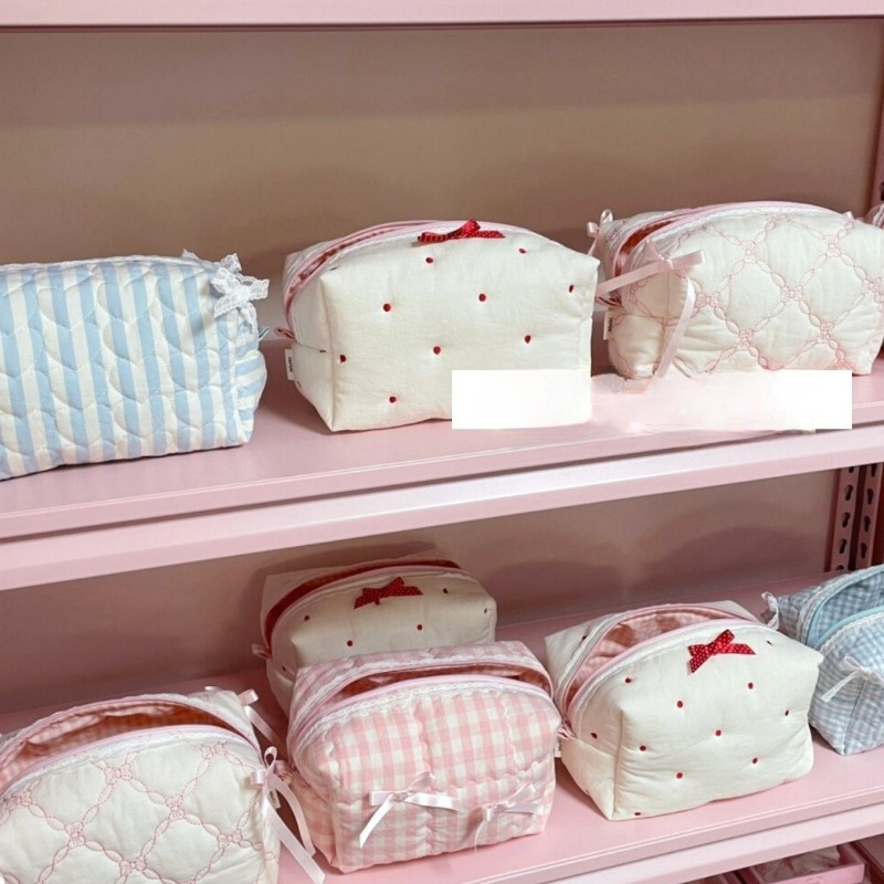 New Quilted Ins Makeup Bag Han - đánh giá và giá Woman Beauty Makeup