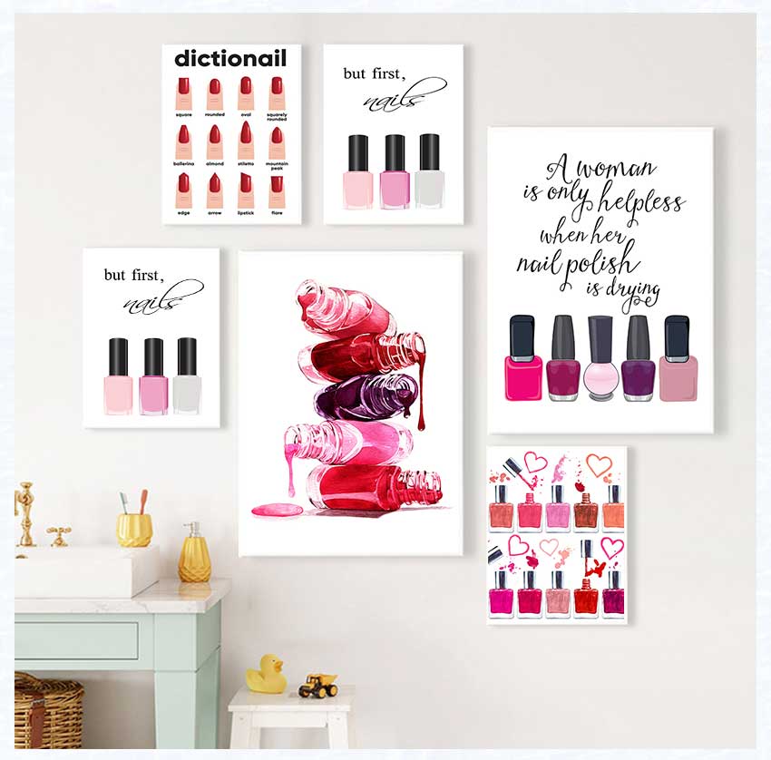 Art Posters and Prints Nail Te - đánh giá và giá Makeup Is Beauty Quotes