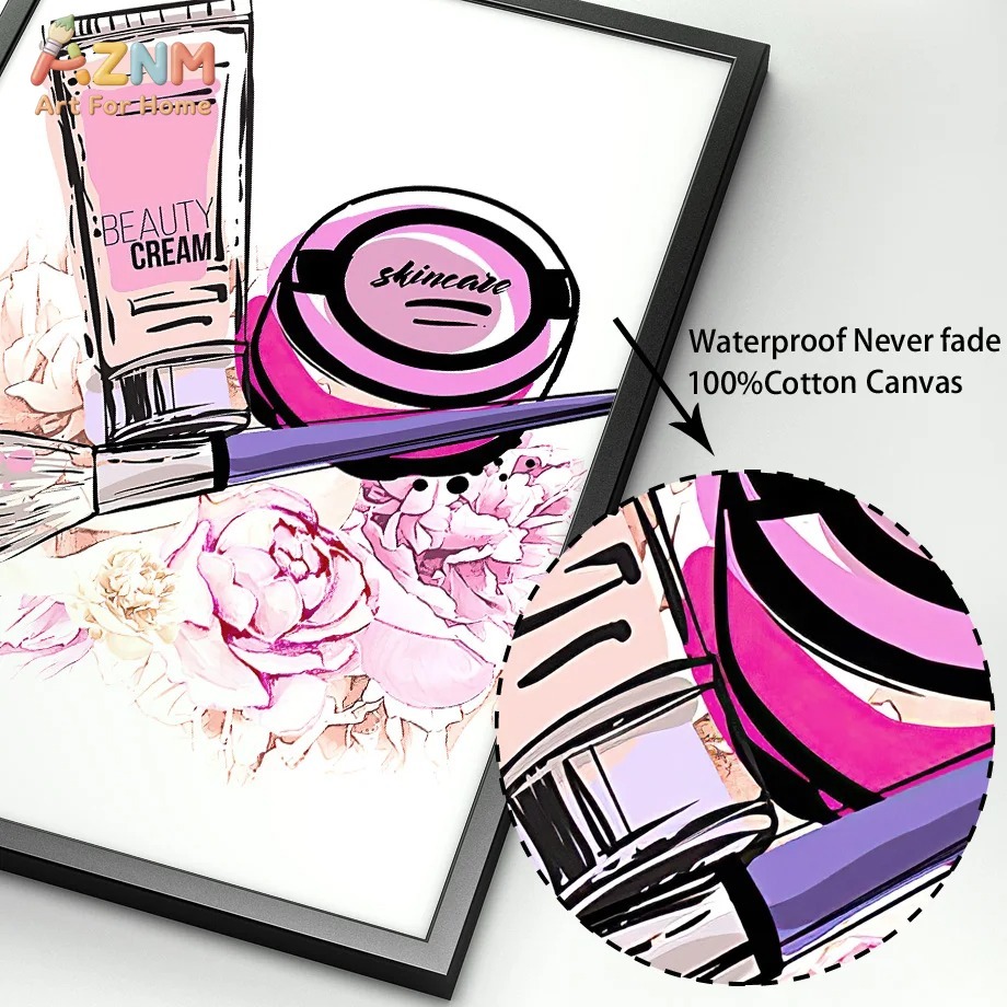 AZNM Pink Nail Makeup Canvas W - đánh giá và giá Makeup Is Beauty Quotes