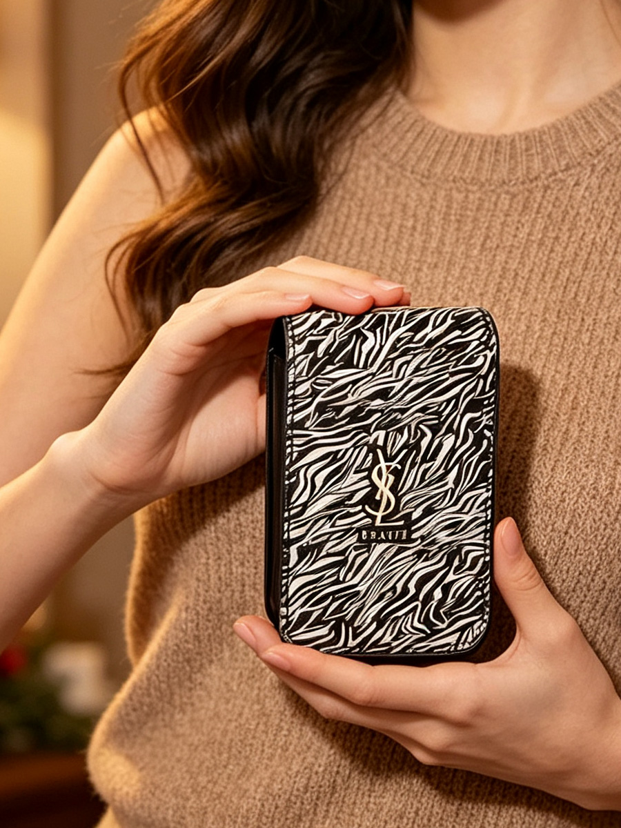 YSL Zebra Print Lipstick Stora - đánh giá và giá Ysl Beauty Makeup Bag