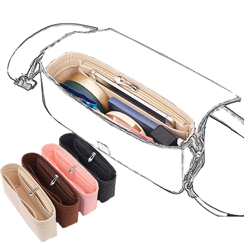 1PC Felt Insert Bag Organizer, - đánh giá và giá Ysl Beauty Makeup Bag