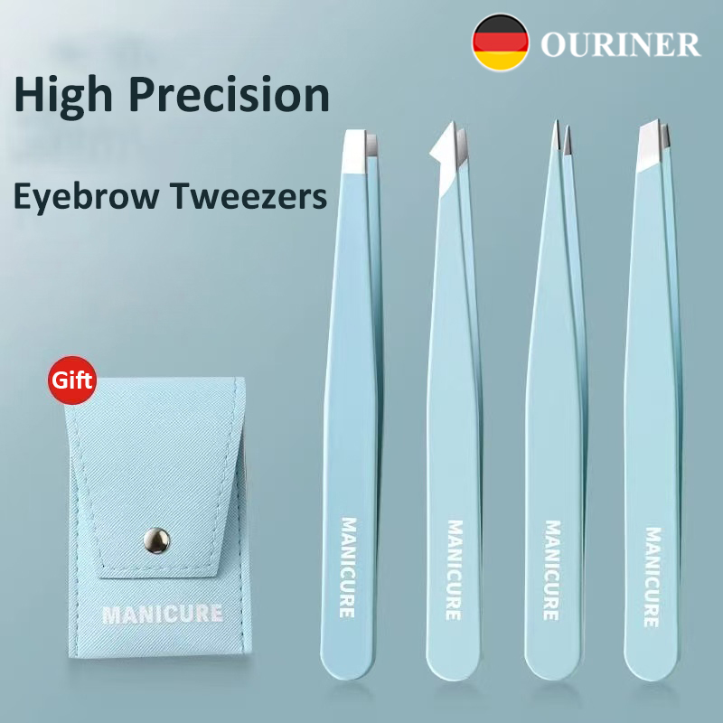 4 Pcs Colorful Eyebrow Tweezer - đánh giá và giá Beauty - Makeup - Eyes