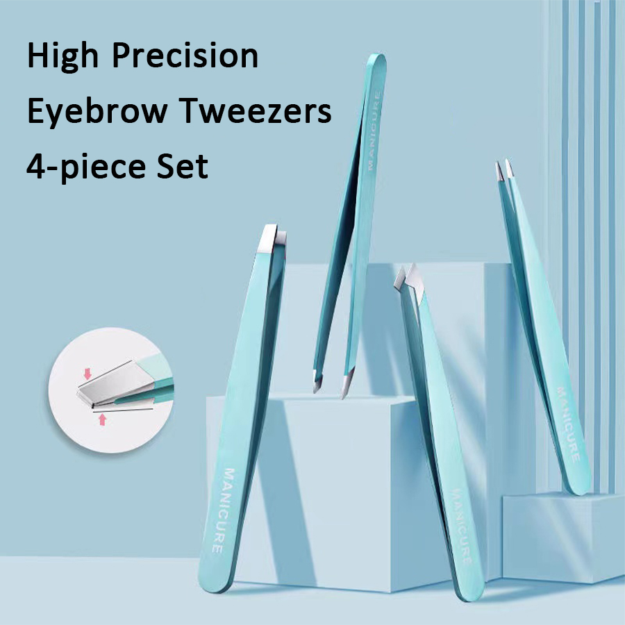 4 Pcs Colorful Eyebrow Tweezer - đánh giá và giá Beauty - Makeup - Eyes