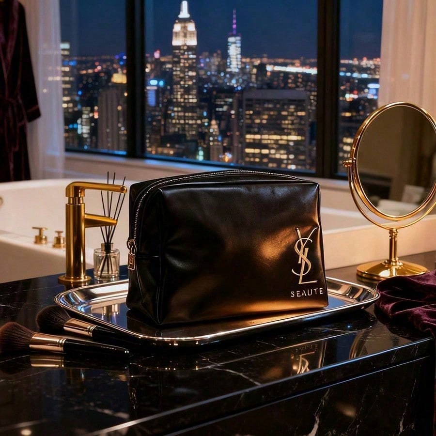YSL Designer Classic Black Cos - đánh giá và giá Ysl Beauty Makeup Bag