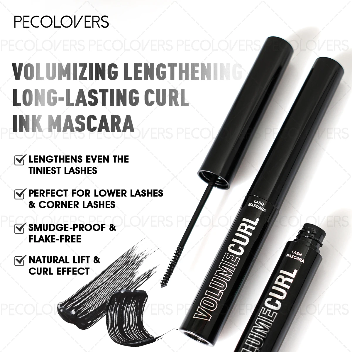1PC [Gifts for Girls]  Black M - đánh giá và giá Waterproof Mascara Wand