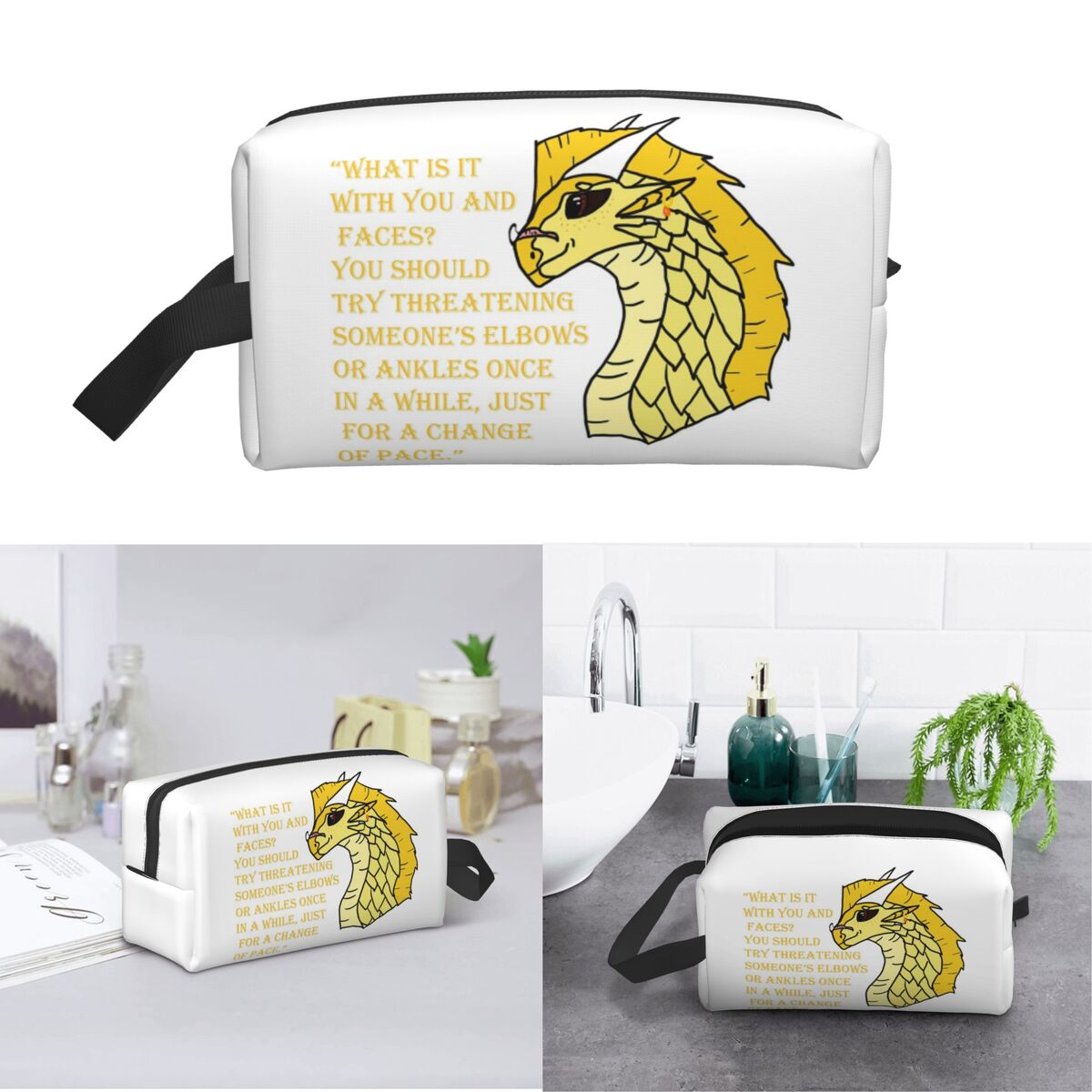 Qibli Quote Makeup Bag Cosmeti - đánh giá và giá Makeup Is Beauty Quotes