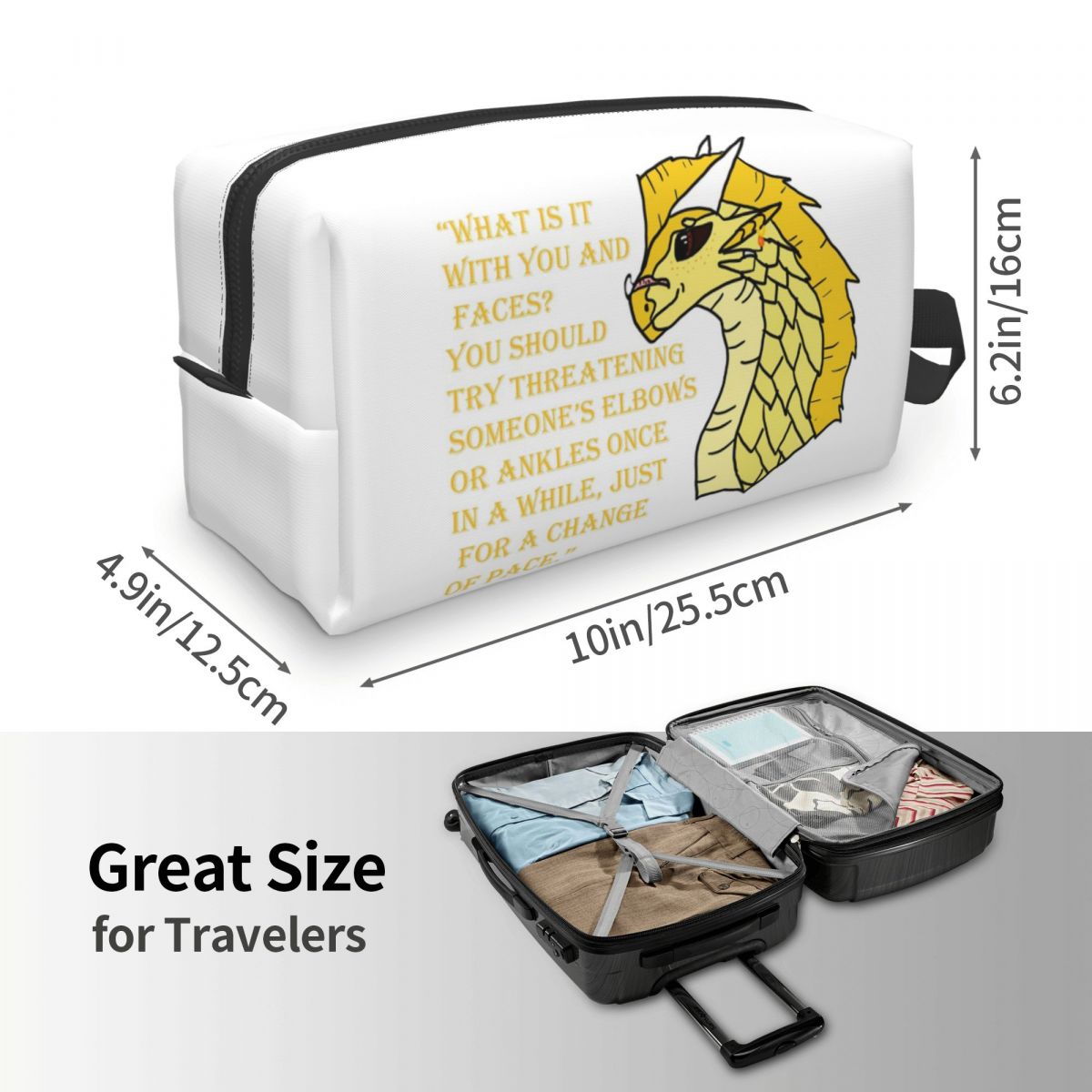 Qibli Quote Makeup Bag Cosmeti - đánh giá và giá Makeup Is Beauty Quotes