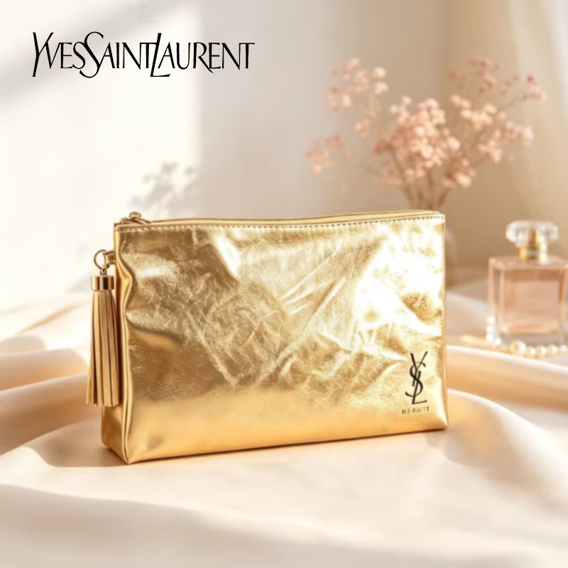 YSL Golden Cosmetic Bag, Porta - đánh giá và giá Ysl Beauty Makeup Bag