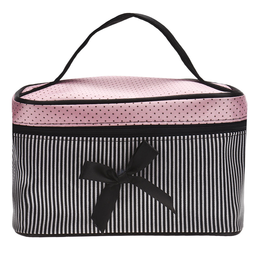 Phụ Nữ Du Lịch Nơ Sọc Tạo Túi  - đánh giá và giá Ysl Beauty Makeup Bag