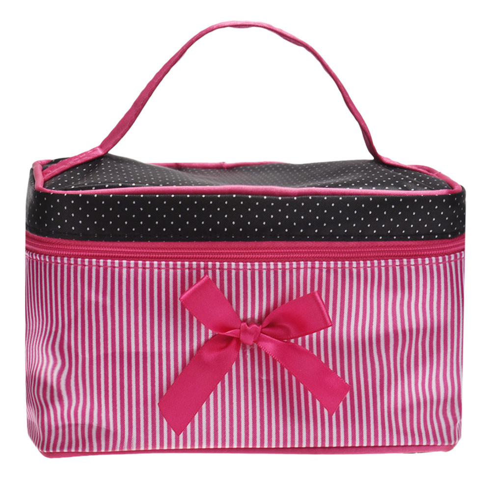 Phụ Nữ Du Lịch Nơ Sọc Tạo Túi  - đánh giá và giá Ysl Beauty Makeup Bag